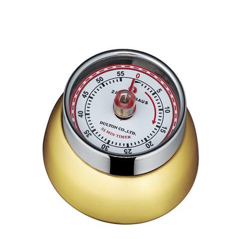 Kitchen Timer Retro Brass