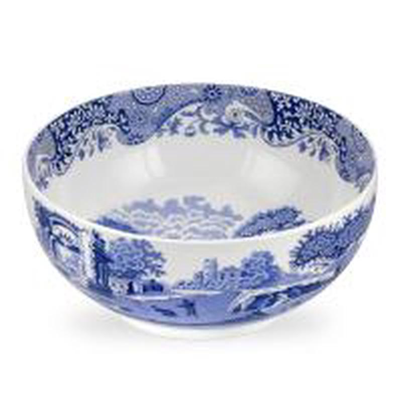 Blue Italian Deep Round Bowl