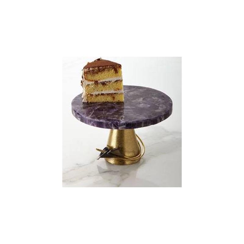 Calla Lily Midnight Cake Stand