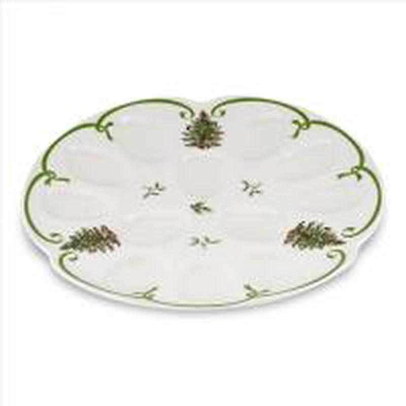 Christmas Tree Deviled Egg Dish