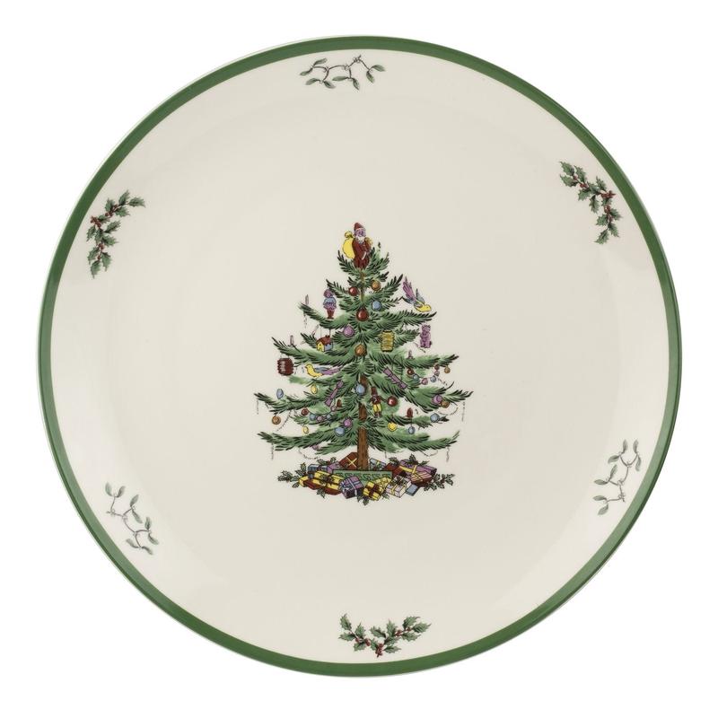 Christmas Tree Round Platter 14inch