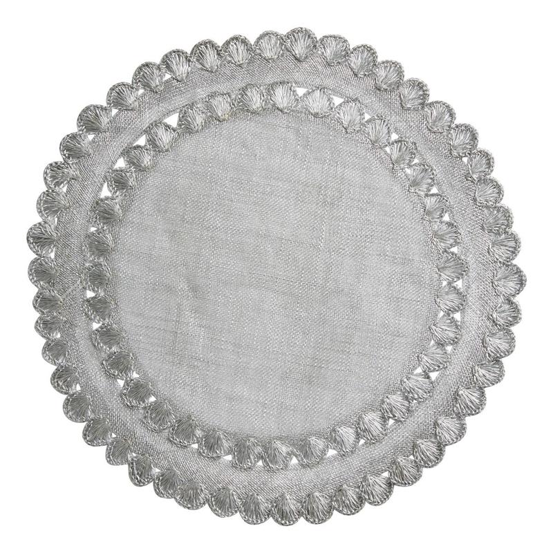 Isadora Placemat Silver Set of 4