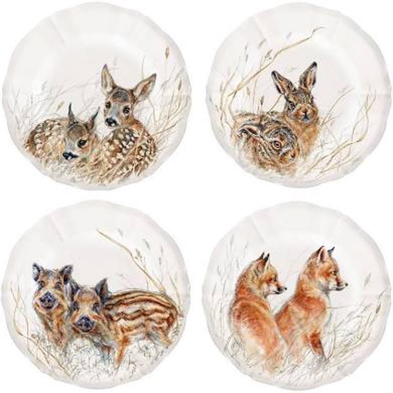 Sologne Canape Plates S/4 Asst