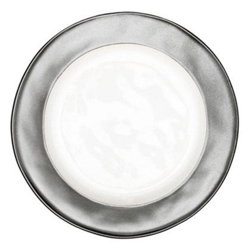 Emerson White/Pewter Side/Cocktail Plate