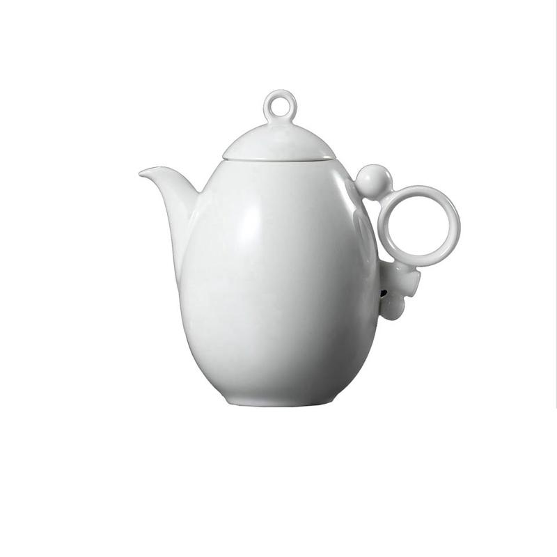 Geometrica White Teapot