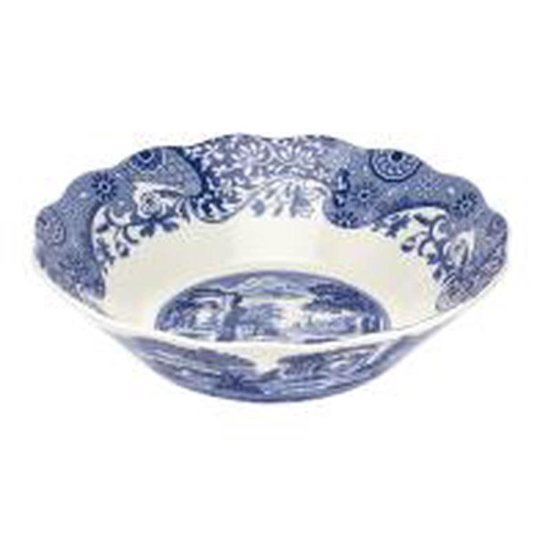 Blue Italian Daisy Bowl 10 inch