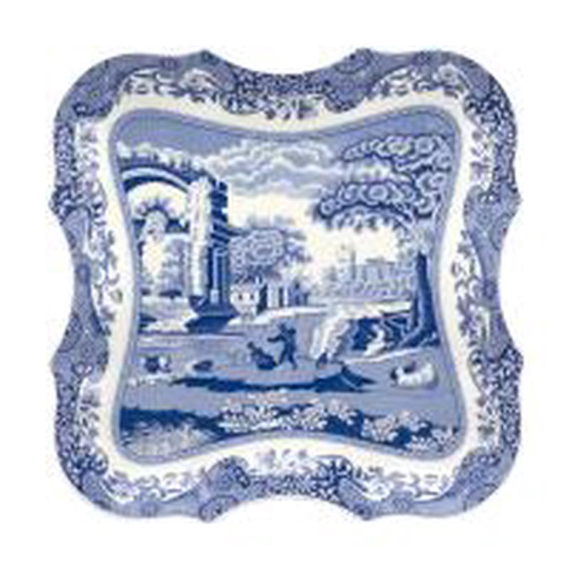 Blue Italian Devonia Tray 14 inch