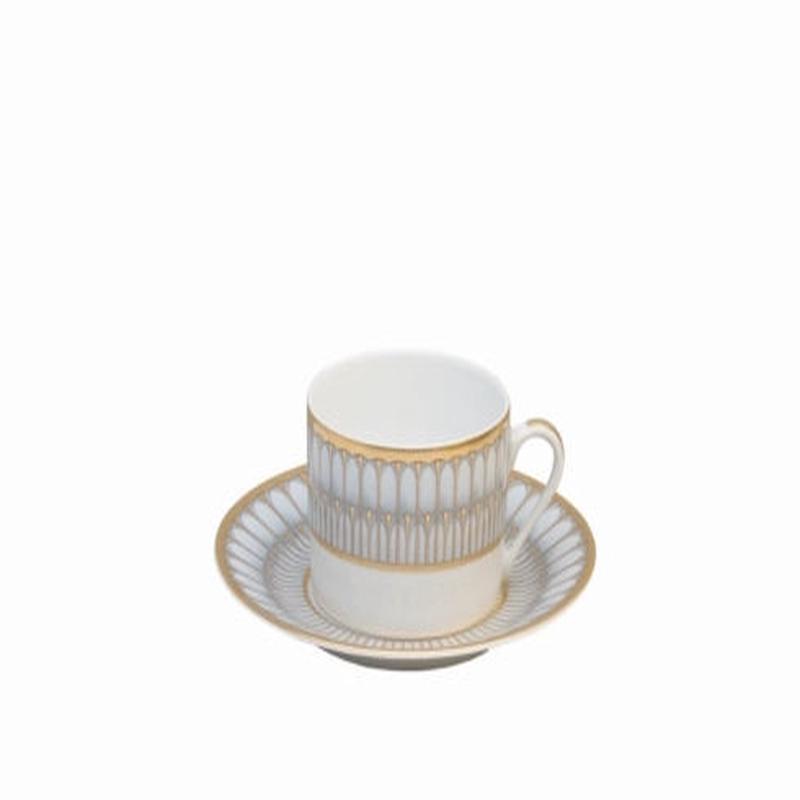 Arcades Grey Tea Cup Gold
