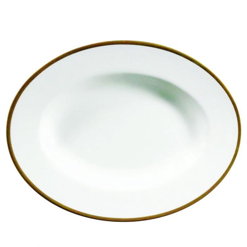 Comet Gold Oval Platter 9"