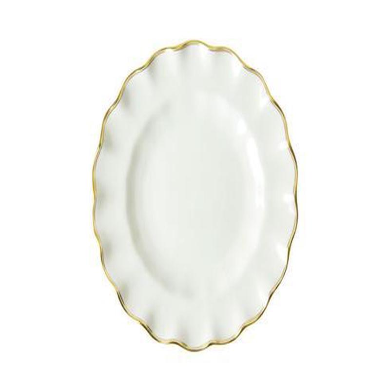 Chelsea Duet Fluted Dessert Plate