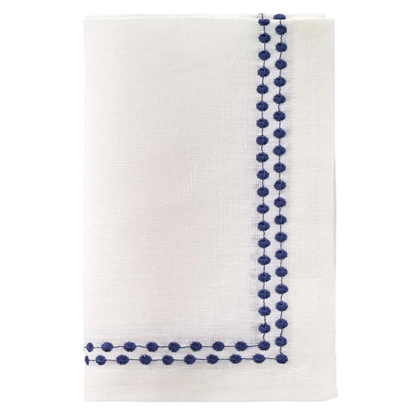 Pearls Navy Napkin Set of 4