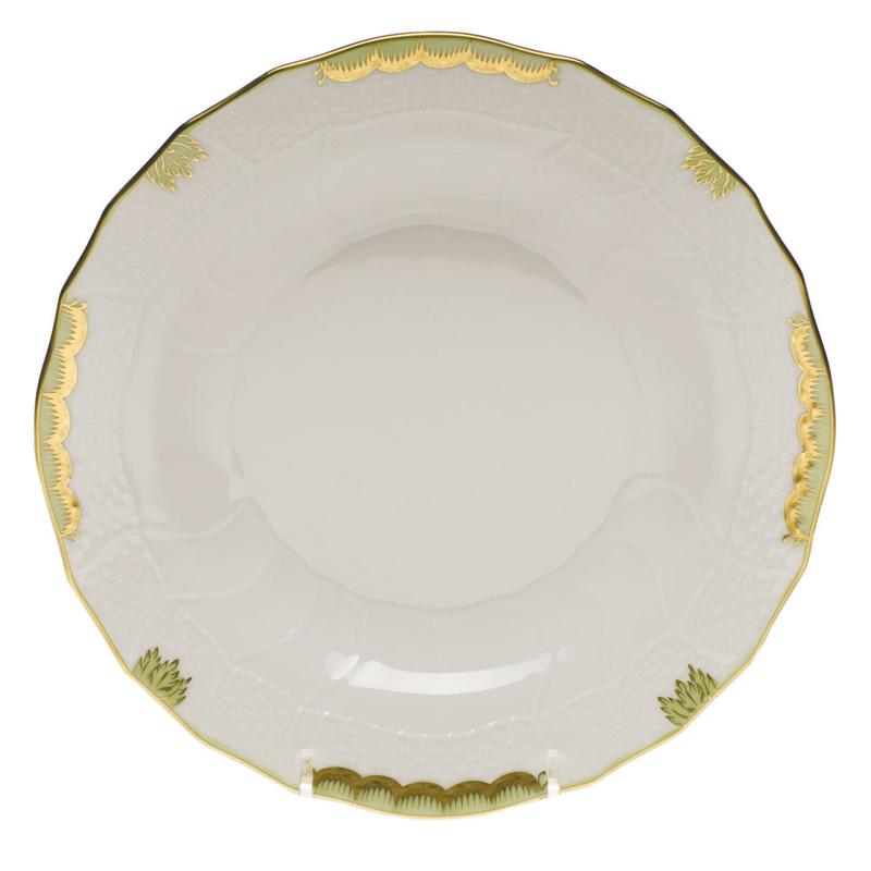 Princess Victoria Green Dessert Plate