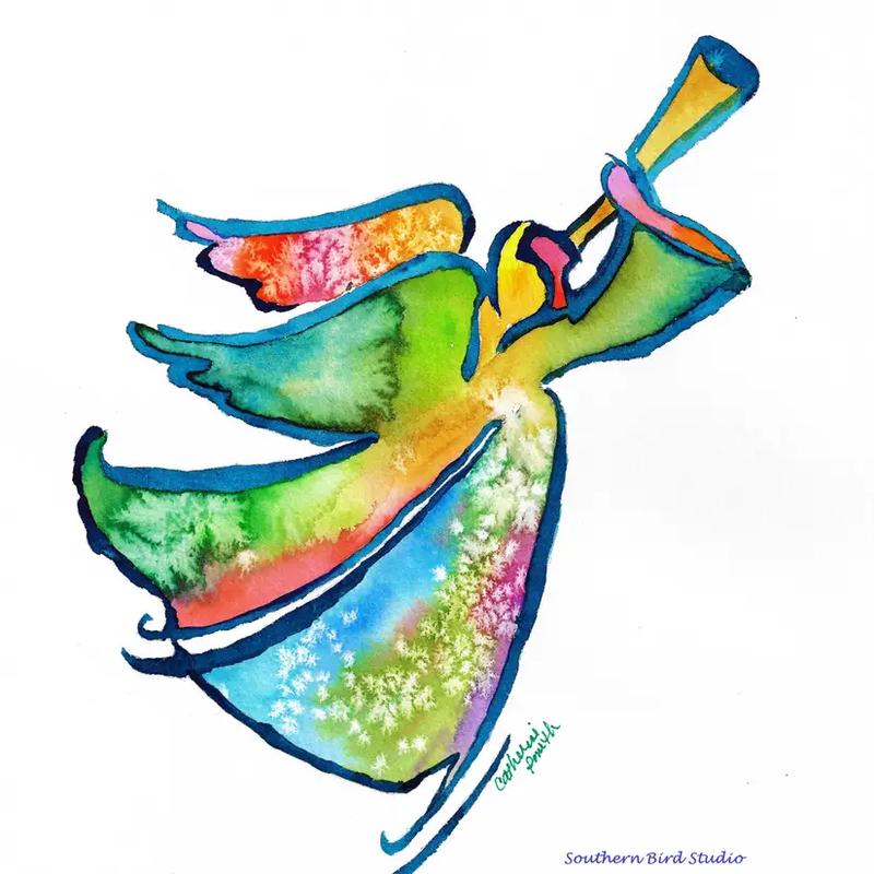 Christmas Angel Tea Towel