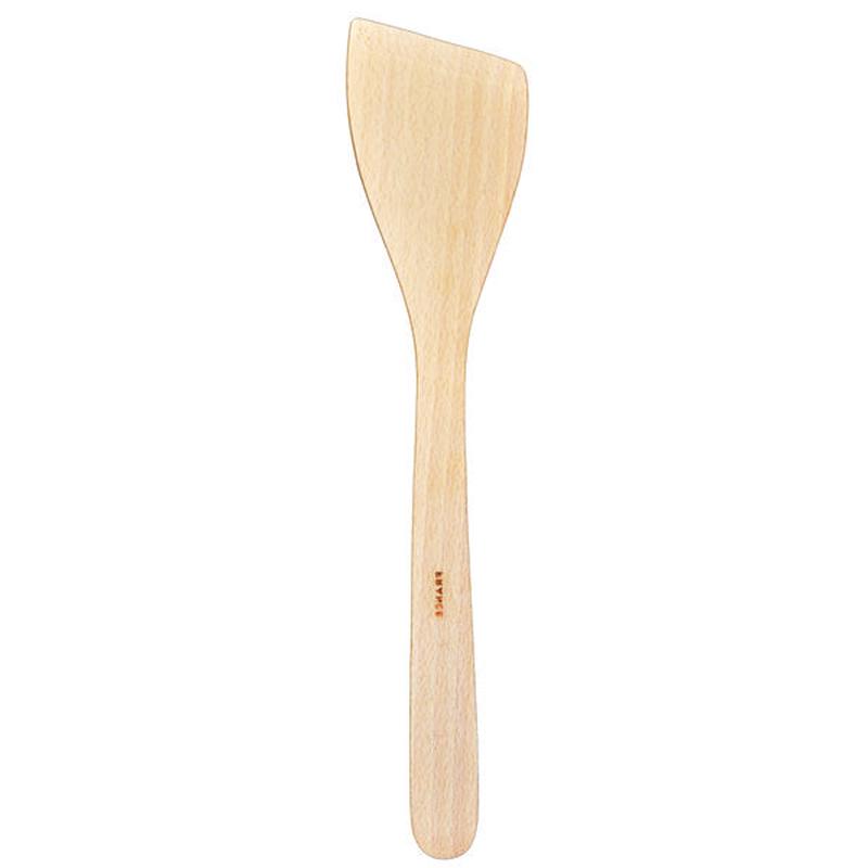 Beechwood Wide Spatula w/Curve & Beveled Edge 12"