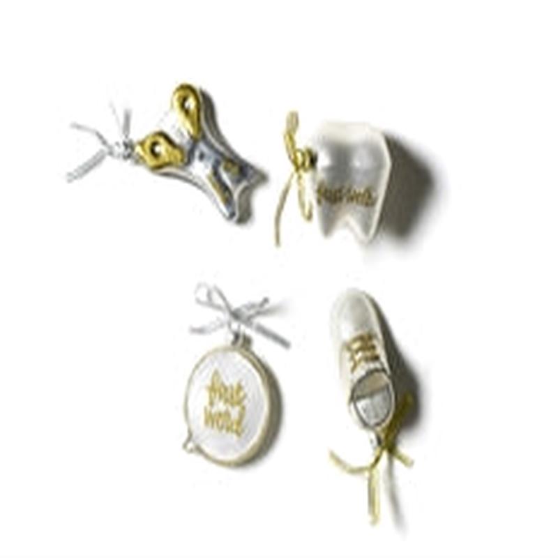 Baby's First Milestones Shaped Ornaments S/4