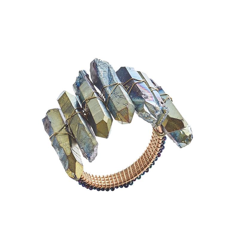 Radiant Napkin Ring Midnight Set of 8