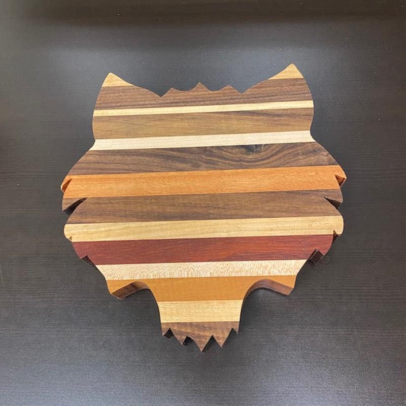 Red Wolf Stripe Cutting Board Medium