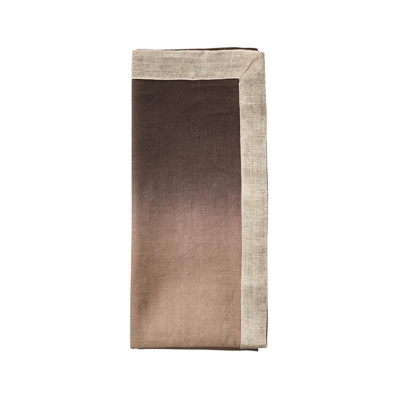 Kim Seybert Napkin Dip Die Taupe and Bark
