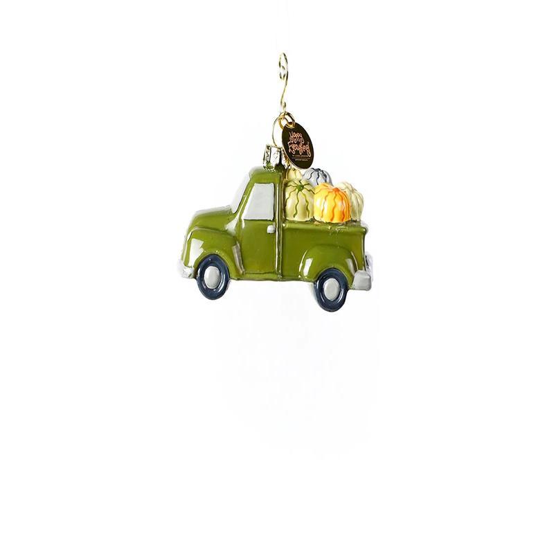 Pumpkin Truck Shaped Ornament