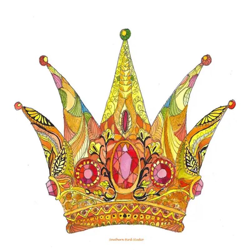 Zentangle Crown Coaster Set of 4