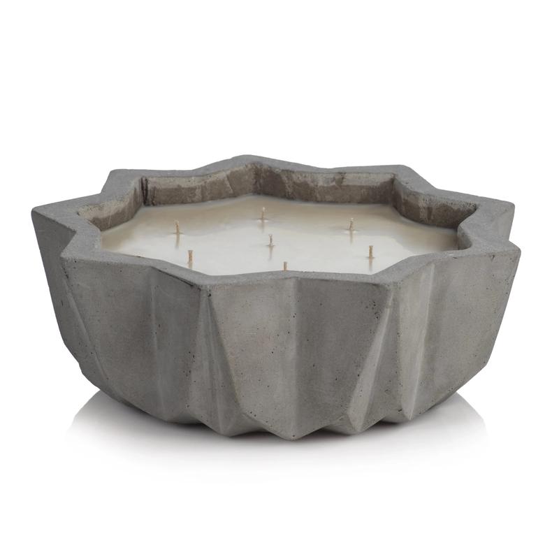 Villa Nouza 7 Wick Concrete Candle Natural