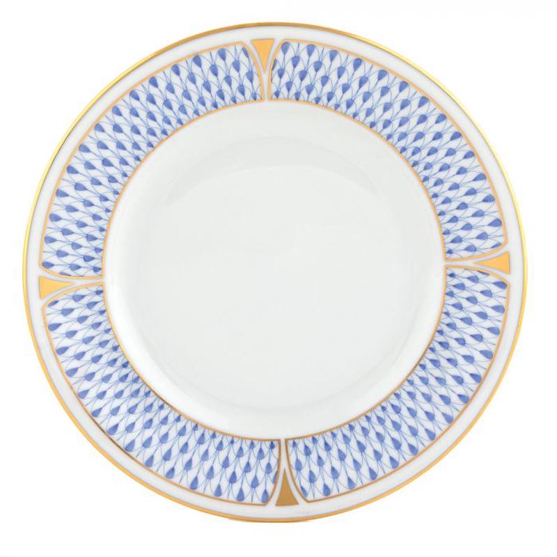 Art Deco Bread and Butter Plate 6" Blue