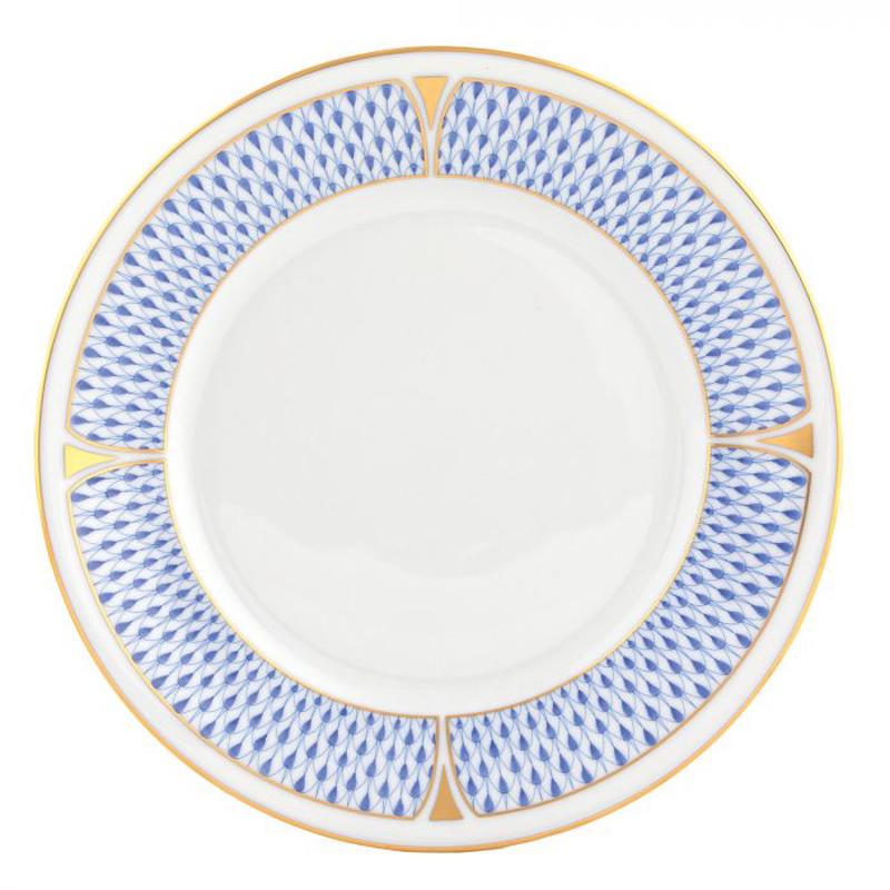 Art Deco Salad Plate 7.5" Blue