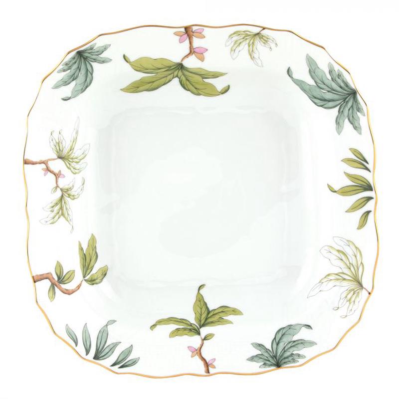Foret Garland Square Fruit Dish Gold