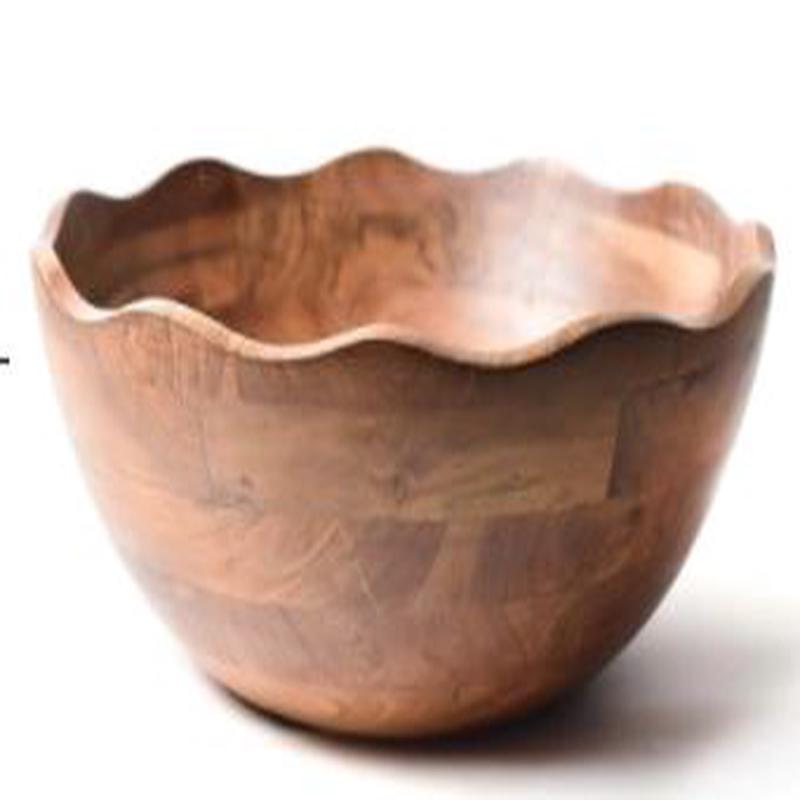 Fundamental Wood 21" Ruffle Bowl