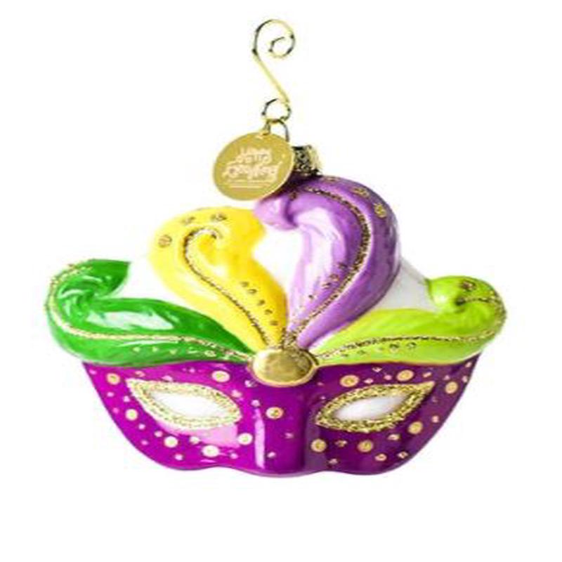 Mardi Gras Shaped Ornament
