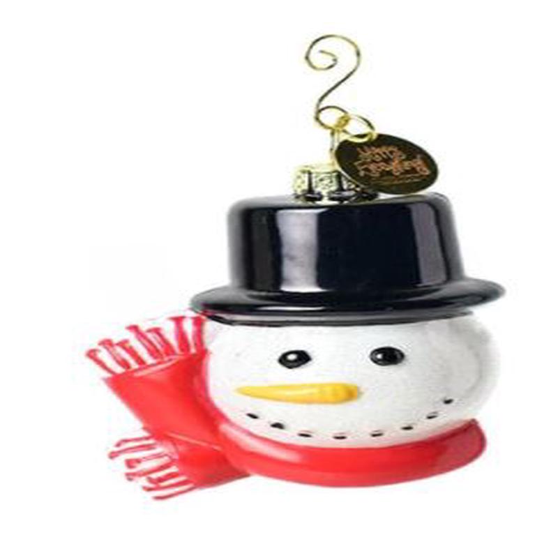 Top Hat Frosty Shaped Ornament