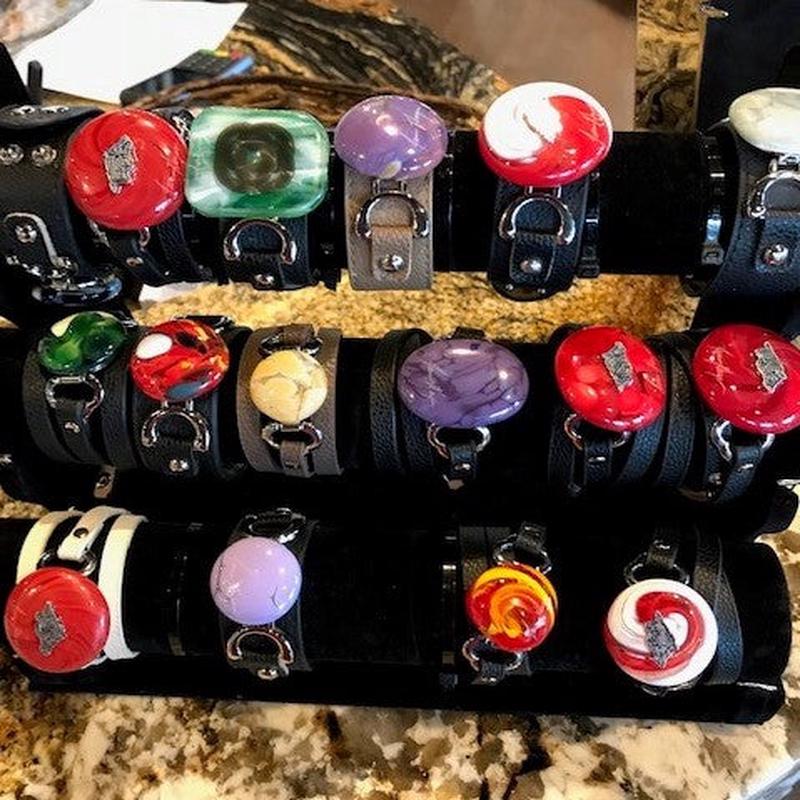 James Hayes Leather Bracelet