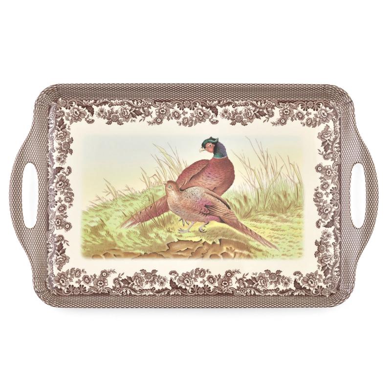 Woodland Large Melamine Handled Tray- Pimpernel