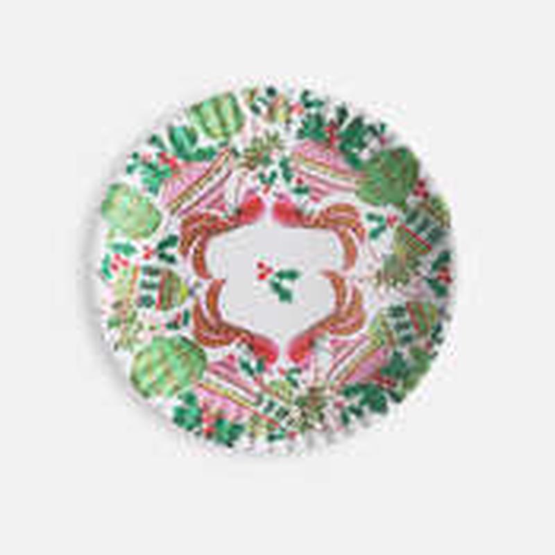 Bird Ornament "Paper" Platter Melamine 16 in