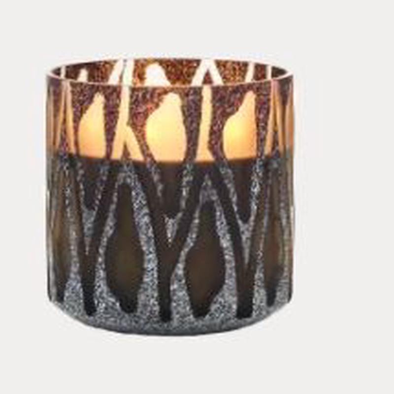 Nature Brown L Candle Safari