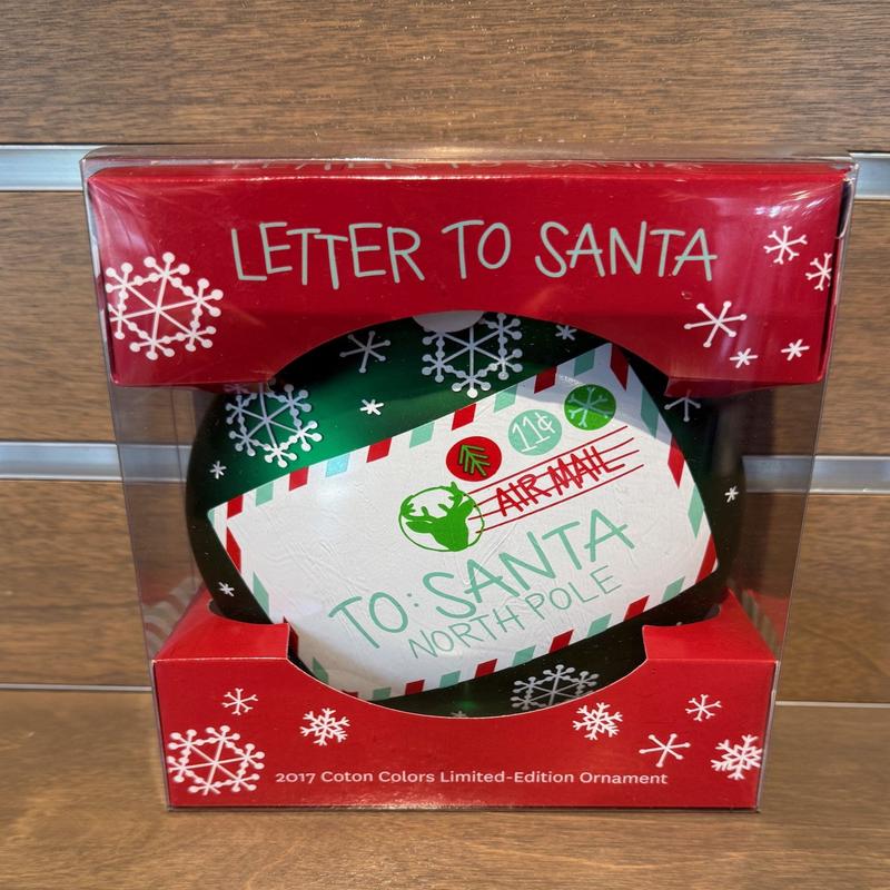 2017 Ornament Party Letter to Santa