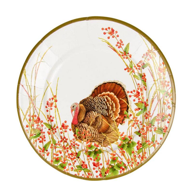 Turkey and Berries Salad/Dessert Plates