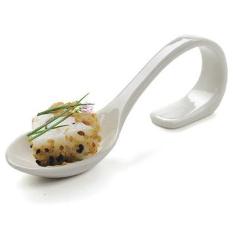 Porcelain Appetizer Spoon Round