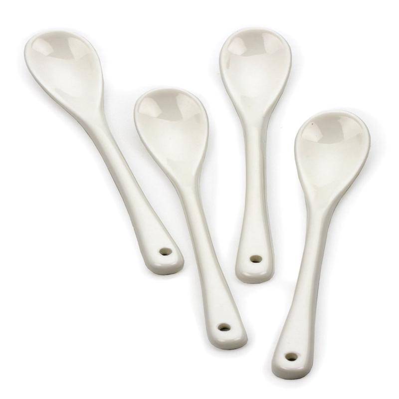 Porcelain Egg Spoons S/4