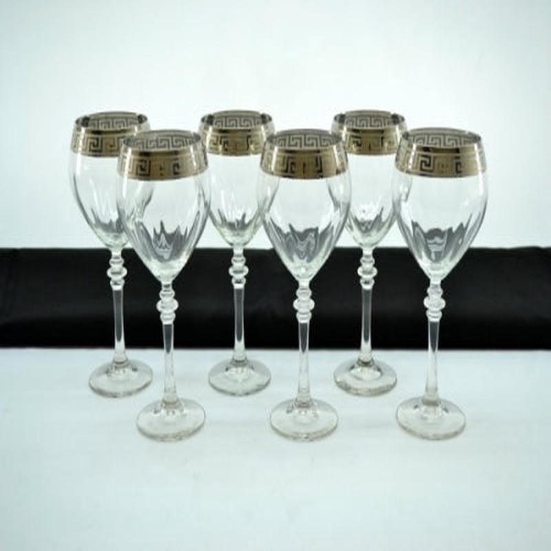 S/6 Platinum Italian Wine Glass