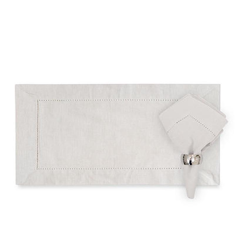 Hemstitch Placemat White 14 x 20