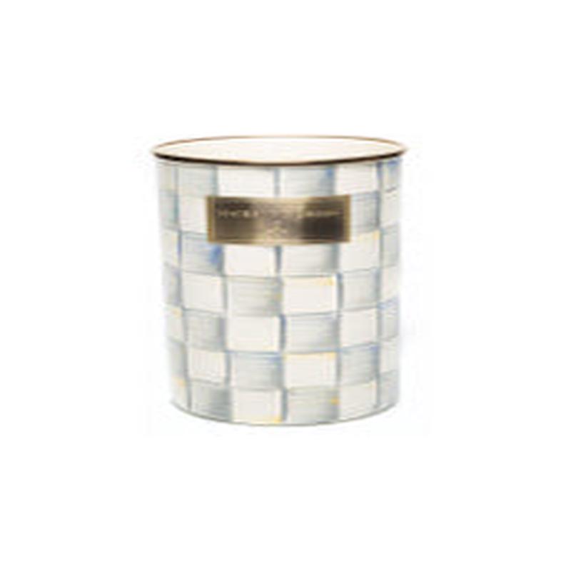 Sterling Check Enamel Utensil Holder