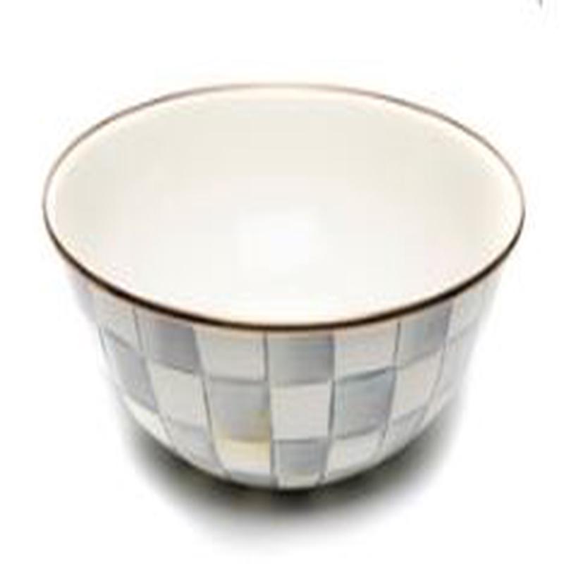 Sterling Check Enamel Everyday Bowl- Extra Large