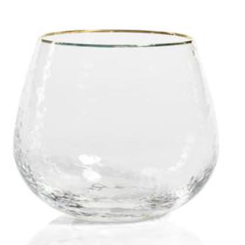 Negroni Hammered Stemless All Purpose Glass