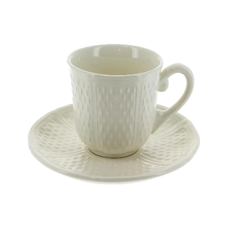 Pont Aux Choux Tea Cup & Saucer White (US)
