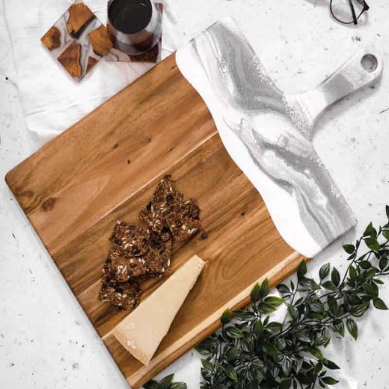 XL Acacia Cheese Board Marble