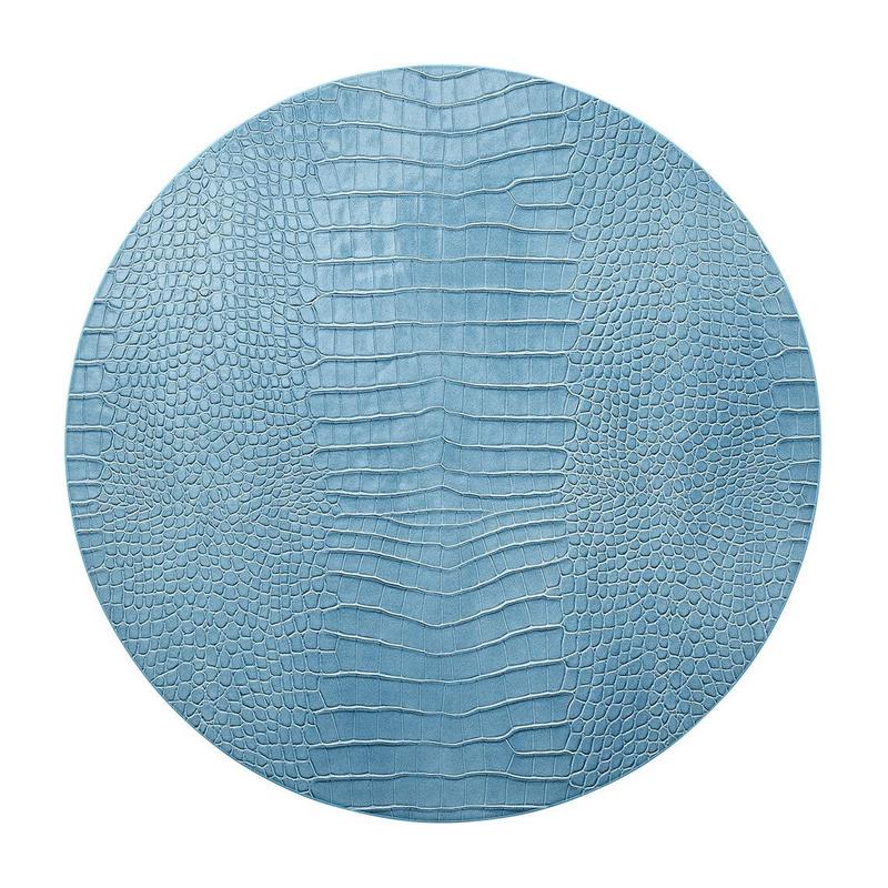 Kim Seybert Croco Placemat - Glacier Blue Set of 5