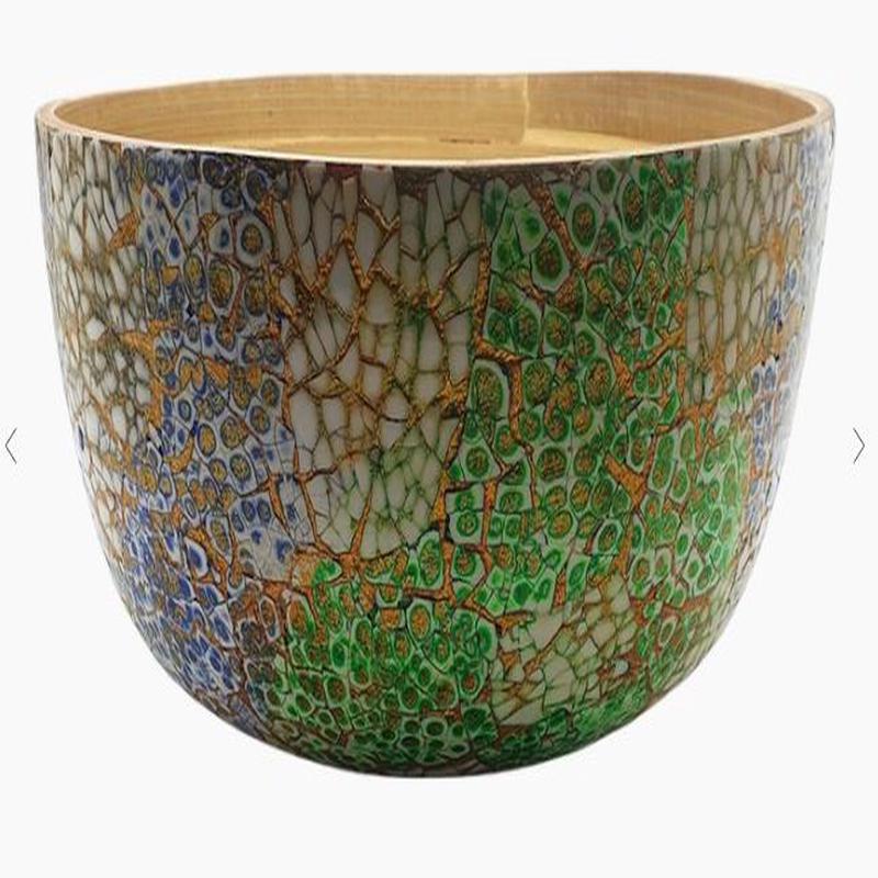 Bamboo Salad Bowl, 23x10cm Green