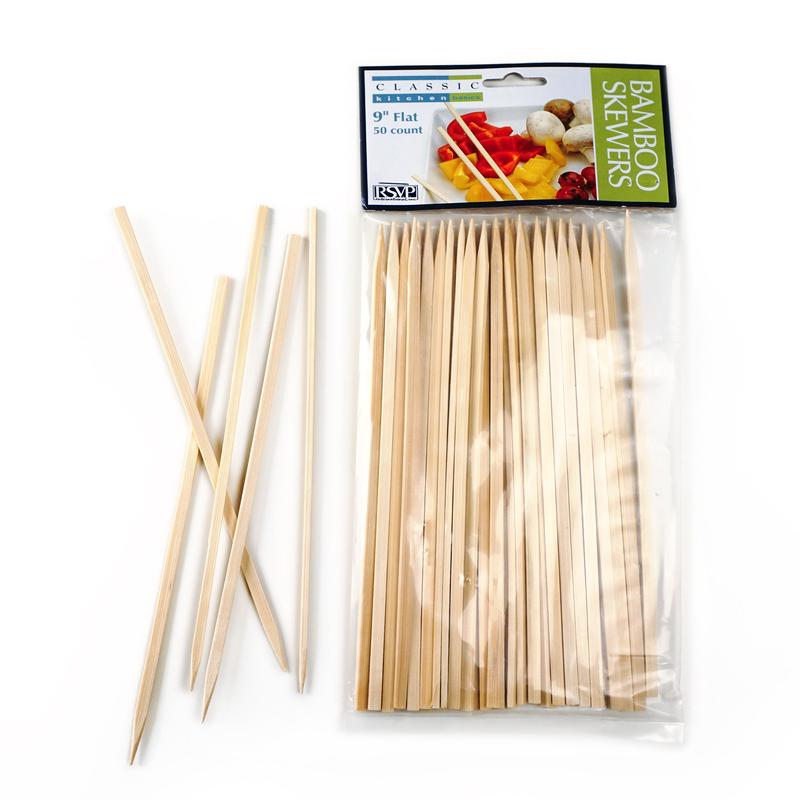 Bamboo Flat Skewers 9"