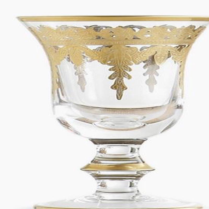 Vetro Gold Water/Wine Glass Set of 4